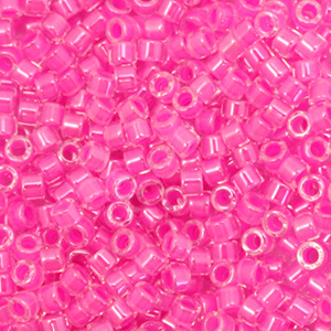 Miyuki beads delica's 11/0 Luminous Hot Magenta Pink DB-2037