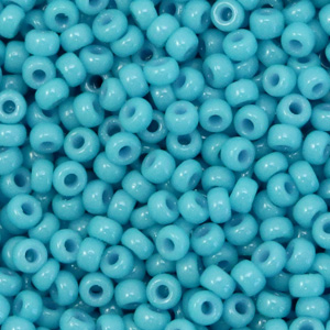 Miyuki seed beads 8/0 Duracoat Opaque Nile Blue 8-4478