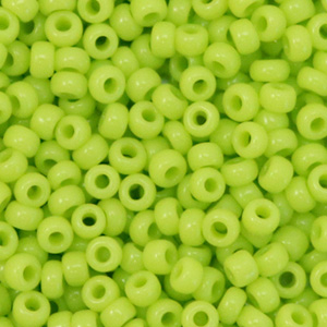 Miyuki seed beads 8/0 Opaque Chartreuse Green 8-416