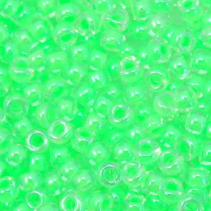 Miyuki seed beads 8/0 Luminous Green 8-1120
