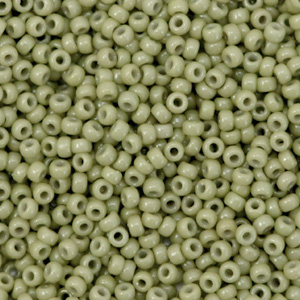 Miyuki seed beads 11/0 Duracoat Opaque Cactus Green 11-4474
