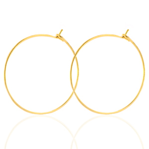 Stainless steel earrings 25mm Gold
