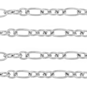 Stainless steel findings belcher chain Silver