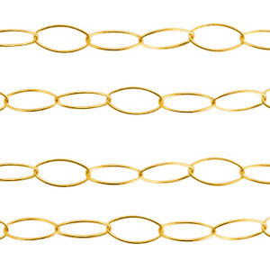 Stainless steel findings belcher chain Gold