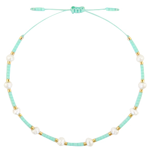 Ready-made Bracelets Pearl Miyuki Turquoise Green