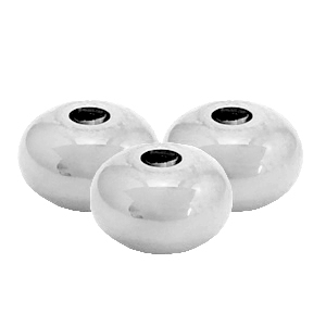 Stainless steel beads 8mm Silver