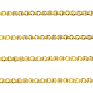 Stainless Steel findings belcher chain Venezia box chain Gold
