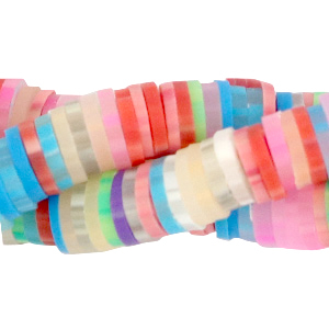 Katsuki beads 4mm Rainbow Melange Mix