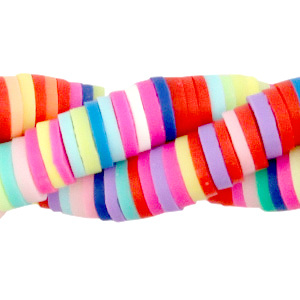 Katsuki beads 6mm Rainbow Fuchsia Mix