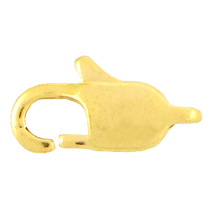 Stainless Steel findings lobster clasp 13mm Gold