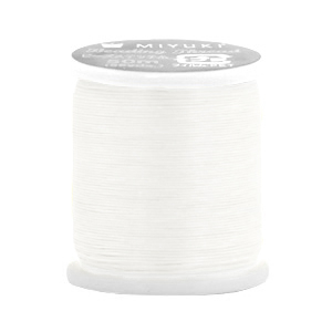 Miyuki beading cord Off White