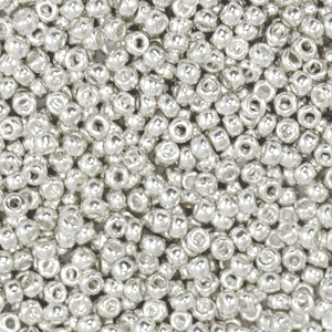 Miyuki seed beads 11/0 Bright Sterling Silver Plated 11-961