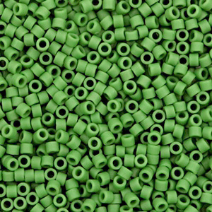 Miyuki beads delica's 11/0 Opaque Matte Green DB-754