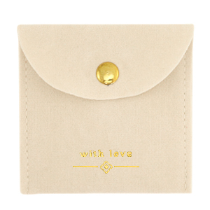 Jewellery Bag "with love" Beige-Gold