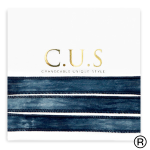 C.U.S&reg; jewellery ribbon Dip Dye Midnight Blue