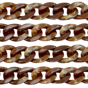 Acrylic chain 22mm Brown