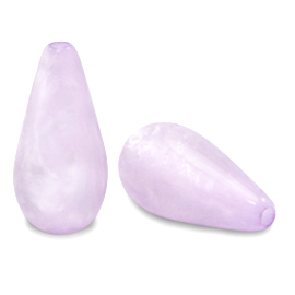 Polaris Elements drop shaped beads Mosso shiny Pastel Lilac