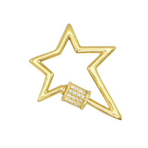 Zirconia clasp lightning Gold