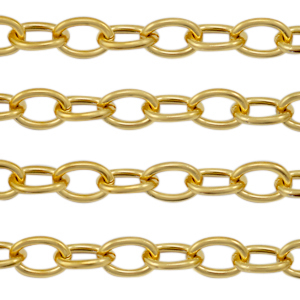 Stainless steel belcher chain anchor cable Gold