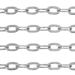 Stainless steel belcher chain anchor cable Silver
