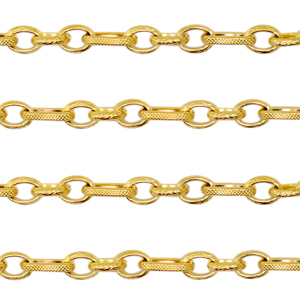 Stainless steel belcher chain anchor cable Gold