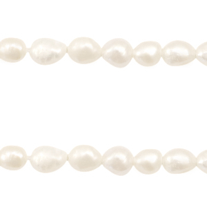 BQ Freshwater pearls nugget round 7-8mm Natural White