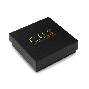 Jewellery box C.U.S&reg; 7x7cm Black-Gold