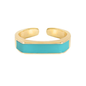 Must-have rings enamel Blue-Gold