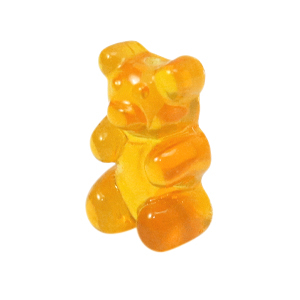 Resin pendants gummi bear Yellow