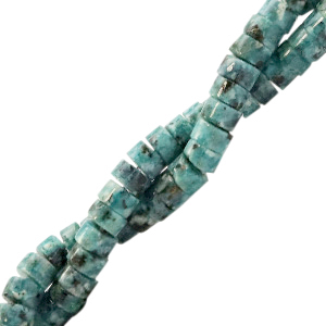 Natural stone beads Dalamtian Stone disc 4mm Turquoise Green