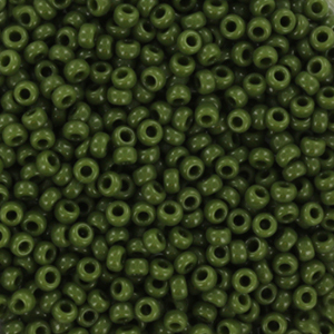 Miyuki seed beads 11/0 Opaque Avocado Green 11-501