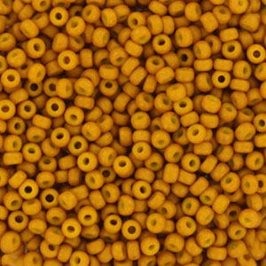 Miyuki seed beads 11/0 Opaque Matte Mustard Brown  11-2312