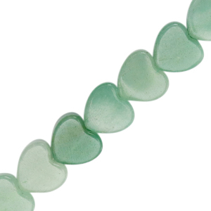 Natural stone beads heart Soft Turquoise Green