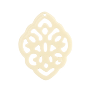 Resin pendants baroque rhombus Off White