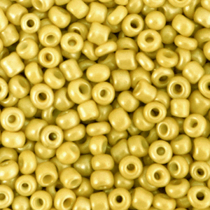 Glass seed beads 8/0 (3mm) Mustard Yellow