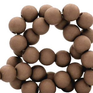 6 mm acrylic beads Coffee Brown