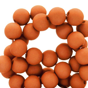 4 mm acrylic beads Terracotta Red