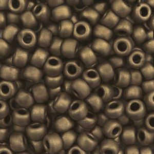 Miyuki seed beads 6/0 Metallic Matte Dark Bronze 6-2006
