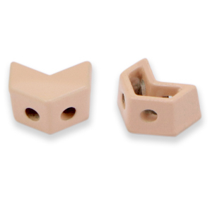 Tile beads arrow Dusty Rose