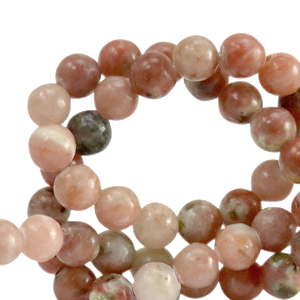 Natural stone beads Marble 6mm Marble Rose-Off White