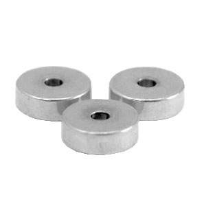 Stainless steel beads disc 6mm Silver