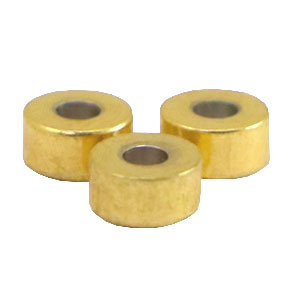 Stainless steel beads disc 4mm Gold