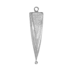 DQ European metal charms triangle Antique Silver (nickel free)