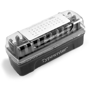 ImpressArt Deco letter stamps set Uppercase Typewriter 3mm Black