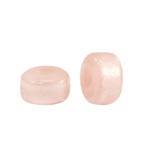 Super Polaris beads rondelle 6x4mm Light Cream Peach