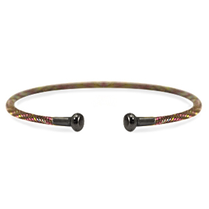 C.U.S&reg; jewellery bangle bracelet Brown-Silver Anthracite