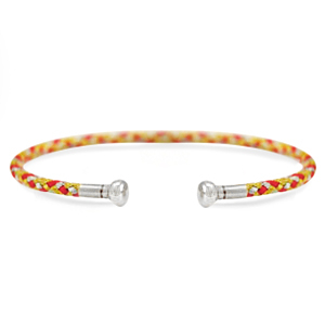 C.U.S&reg; jewellery bangle bracelet Yellow-Red-Silver