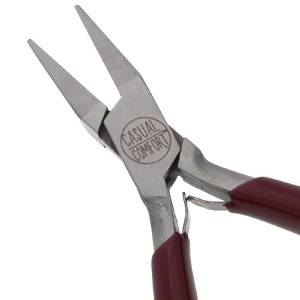 Beadsmith flat nose pliers Red-Silver