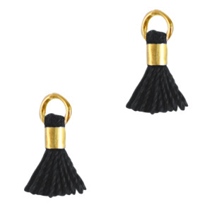 Tassels 0.7cm Gold-Black