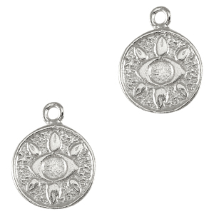 DQ European metal charms eye Antique Silver (nickel free)